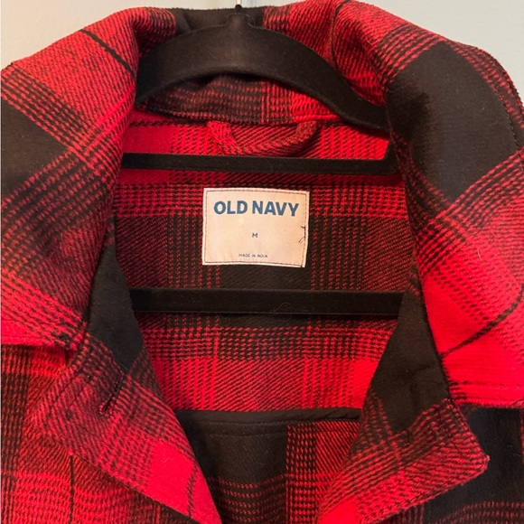 Old Navy Red and Black Plaid Jacket - Picture 4 of 5